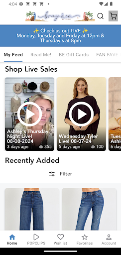 Android application Bray & Em Boutique screenshort
