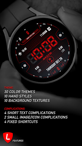 Android application Informative Watch Face 048 screenshort