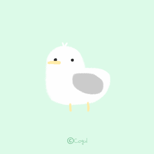 카카오톡 테마 - 쪼랭이갈매기_베이비민트 (카톡테마) logo