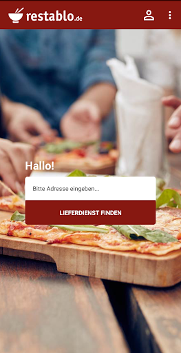Android application restablo.de - Essen bestellen screenshort