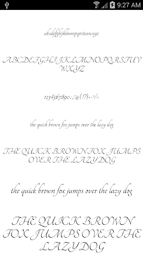 Android application Fonts Message Maker screenshort