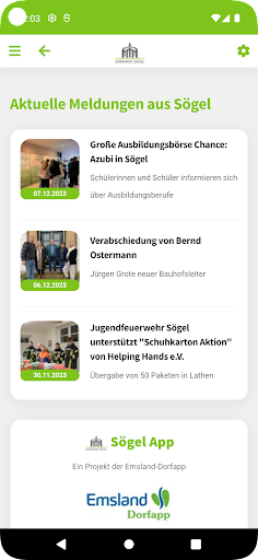 Sögel App Screen 3
