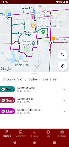 Android application Rides MTD screenshort