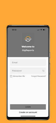 Android application GigReports screenshort
