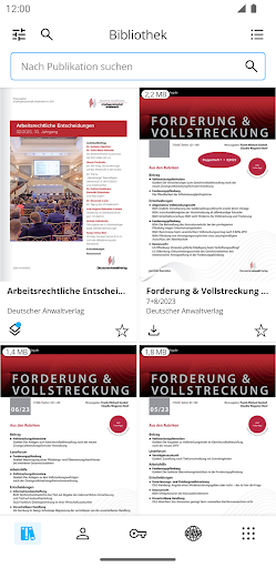 Android application AnwaltVerlag - Fachbibliothek screenshort