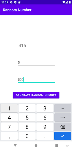 Random Number Screen 2
