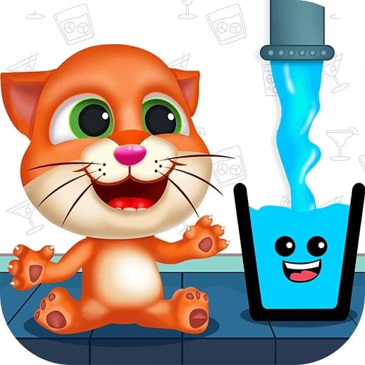Happy Cat - Fill the Glass logo