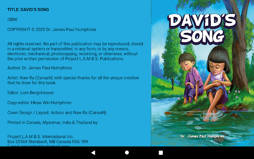 Davids Song English