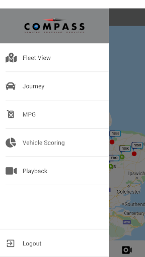 Compass Vehicle Tracking Screen 2