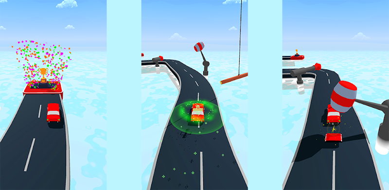 Blocky Car Rush 3D - Pixel Car Smash Race