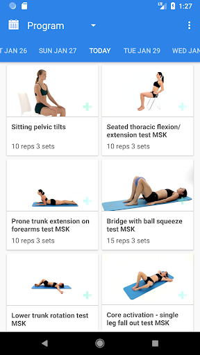 Example Physio Screen 3