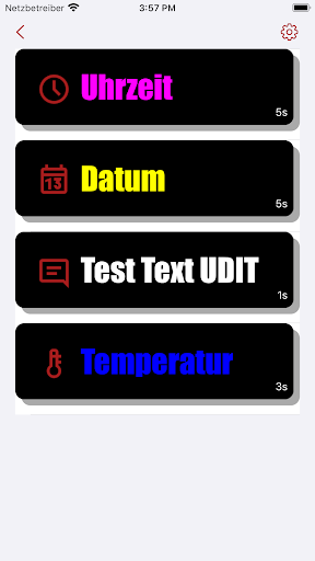 Android application Praeniteo Bluetooth Remote screenshort