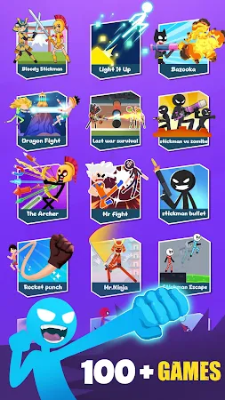 Game screenshot BonBon Stickman World Games mod apk