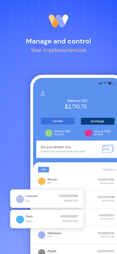 Android application Wirebit Digital screenshort