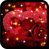 Roses Hearts HD live wallpaper icon
