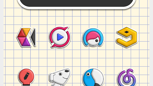 Poppin icon pack APK Download Free v2.3.4 (Patched) Gallery 6