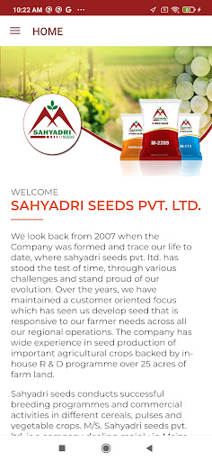 Sahyadri Seeds Screen 3