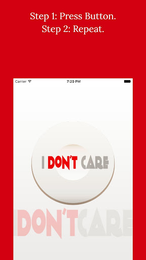 I Dont Care Button