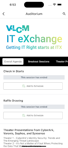 VLCM IT eXchange Screen 2