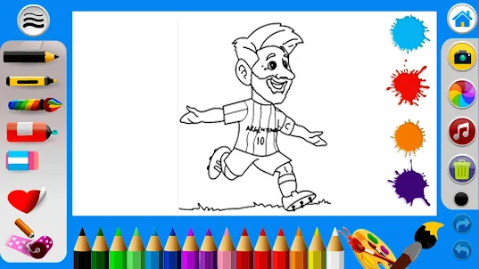 Messi Coloring Book football