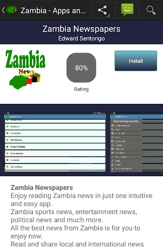 Zambia apps Screen 2
