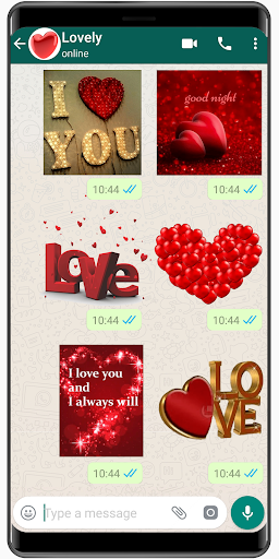 Android application WASticker Amor Stickers for WA screenshort