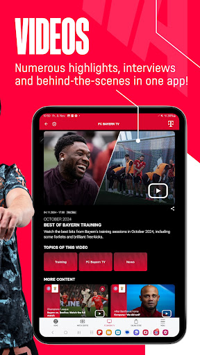 Screenshot of FC Bayern München