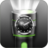 Flashlight Torch with Clock icon
