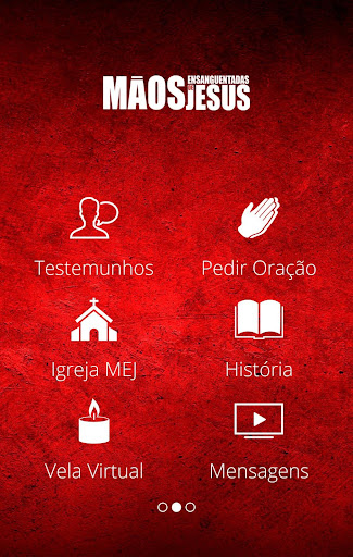 Android application Mãos Ensanguentadas de Jesus screenshort