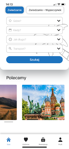 Android application Orient Travel screenshort