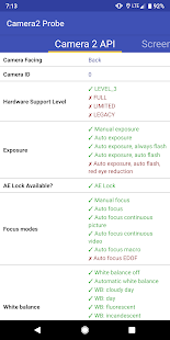 Screenshot Probe API Camera2