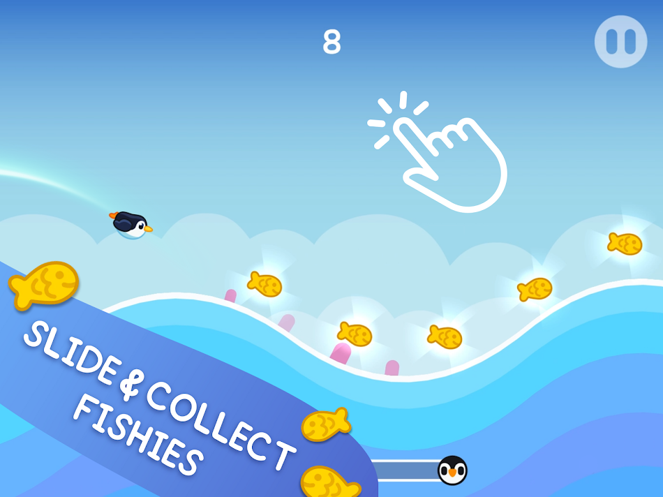 #8. Pengu Slide (Android) 由: Famobi