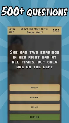 Grey's Anatomy Trivia Quiz - Screenshot 1