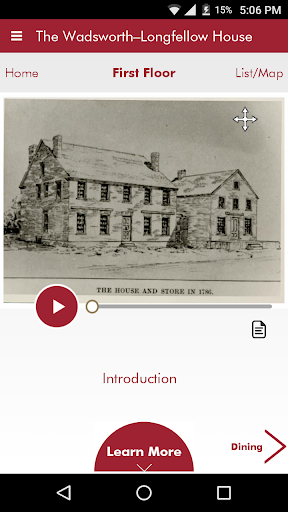 Android application The Wadsworth-Longfellow House screenshort