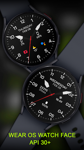 Android application Chester Dark MOD watch face screenshort