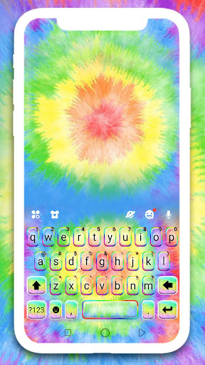 Android application Hippy Tie Dye Keyboard Theme screenshort
