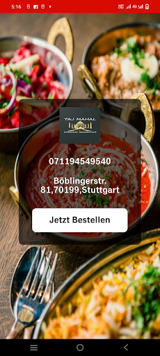 Android application Taj Mahal Stuttgart screenshort
