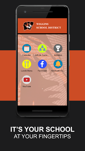 Android application Wiggins School District screenshort