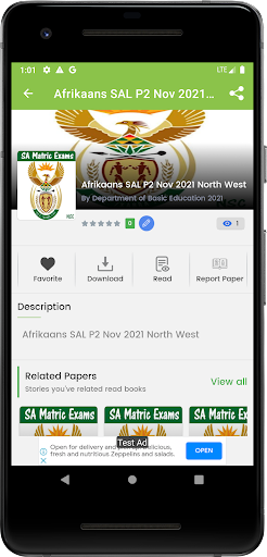 Past Papers SA Matric