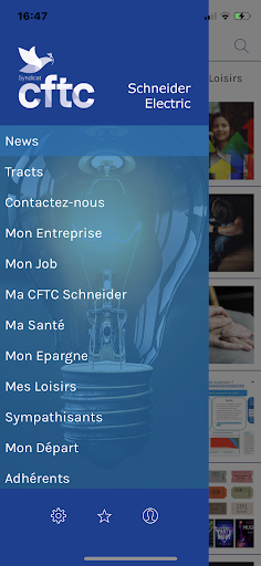 Android application CFTC Schneider Electric screenshort