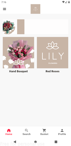 Android application Liliy Flower screenshort