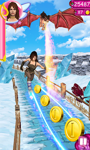 Princess Running To Home - Road To Temple