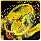 Golden Fidget Spinner Keyboard icon