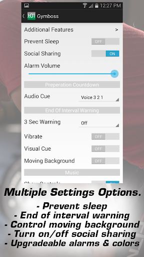 Gymboss Interval Timer Screen 2