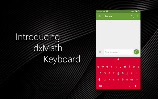 Android application dxMath Pro - Math Keyboard screenshort