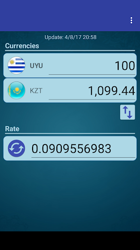 Android application UYU Peso x Kazakhstani Tenge screenshort