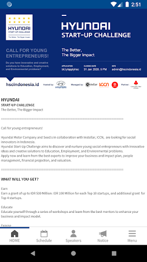 Android application Hyundai Startup Challenge screenshort