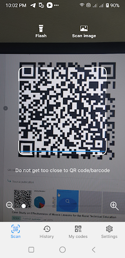 Android application QR & Barcode Scnner screenshort