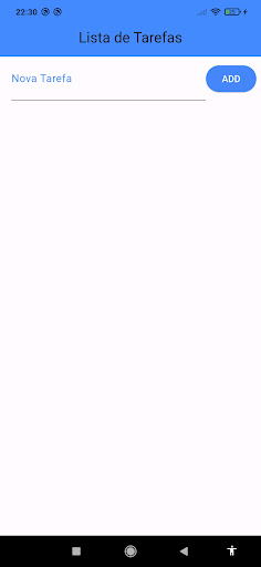 Lista de Tarefas Simples Screen 2