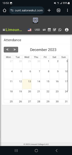 Android application Limount School screenshort